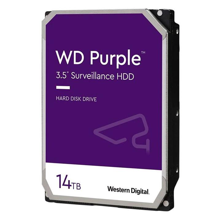 هارددیسک اینترنال وسترن دیجیتال مدل Purple WD140PURZ ظرفیت 14 ترابایت Western Digital Purple WD140PURZ Internal Hard Disk 14TB